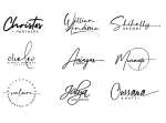 Handwritten company logo